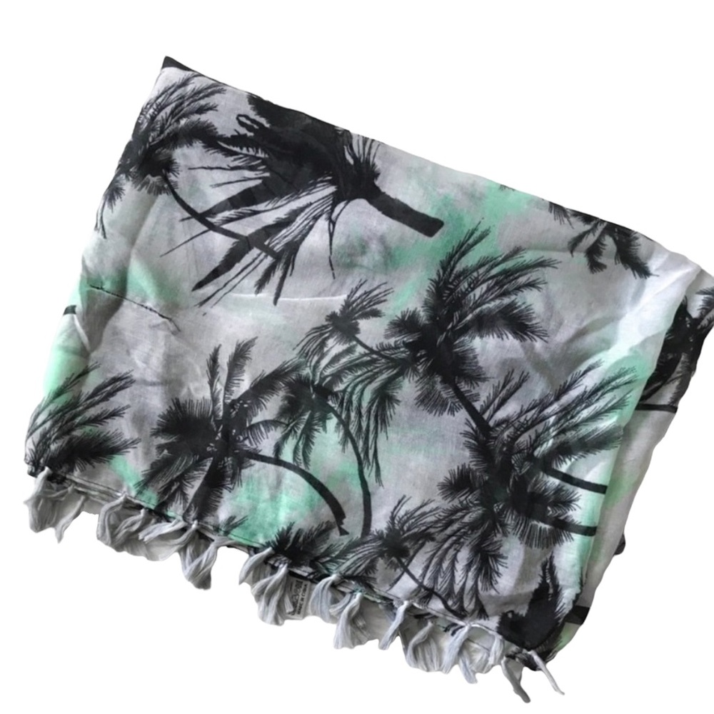 Palm Tree Kimono Coverup - Picture 2 of 4